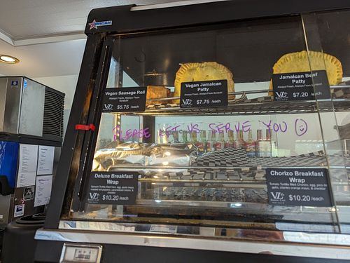 Savouries at Vanilla Leaf Bakery Café in Pender Island