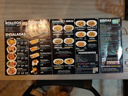 Menu 2 at Padthaiwok in Sevilla