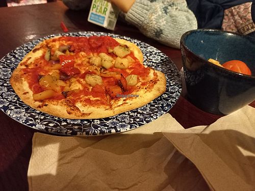 Kids' vegan pizza #Veganuary at Sir Julian Huxley in Selsdon