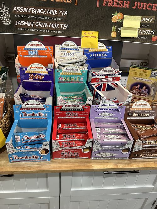 Candy bars   at Vegan Bistro in San Jose