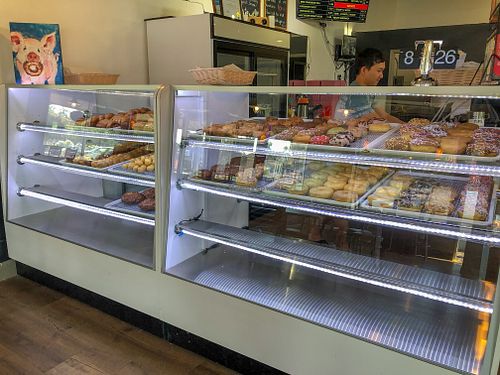 Donut Case at Vegan Bistro in San Jose