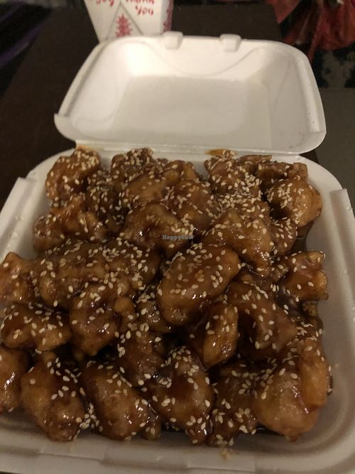 Mock sesame chicken  at New Hong Kong in Memphis