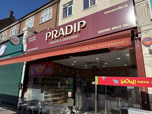   at Pradips Restaurant and Sweet Mart in North West London