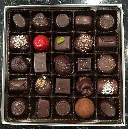 Vegan Valentine's Selection (25 pieces) at Rose City Chocolatier in Martinsburg