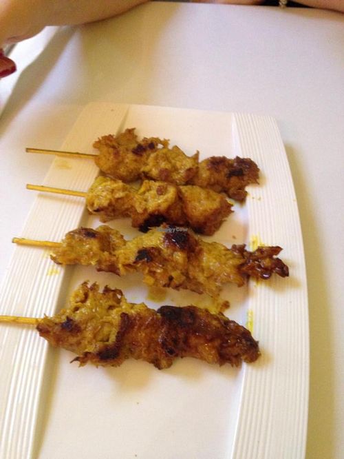 Satay sticks at Zen Buddha in North West London