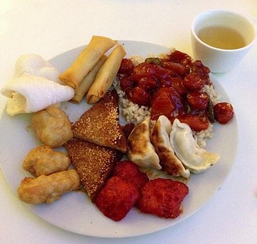 Evening buffet  at Zen Buddha in North West London