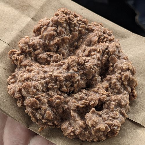 No bake cookie (seemingly a mixture of oats and peanut butter fudge) at Misty's Bakery in Thomasville