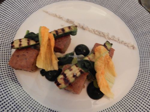 Main Dish at Vanilla Black in London