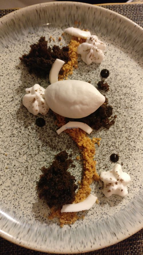 Coconut desert at Vanilla Black in London