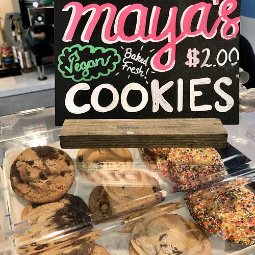 Vegan cookies : ) at Scoops in La Jolla