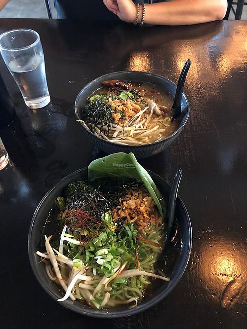 Chicken and green ramen  at I Like Ramen in Fortitude Valley