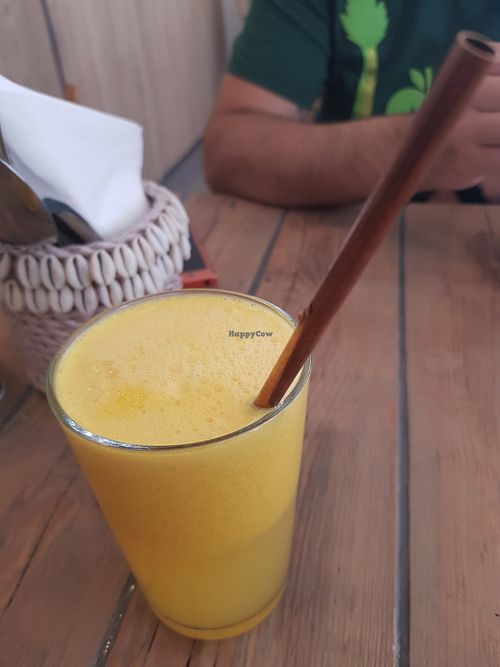 Fresh orange juice at The Urban Garden in Vilnius