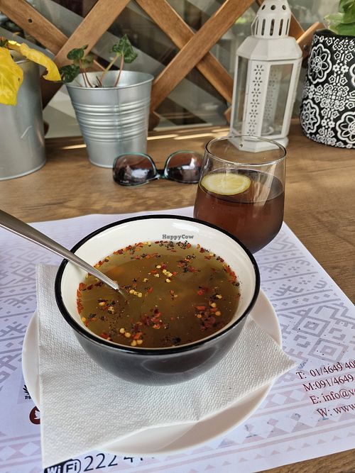 Soup at Vegehop in Zagreb