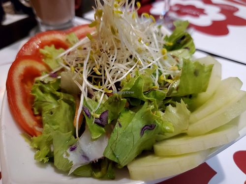 Side salad with set at Vegehop in Zagreb