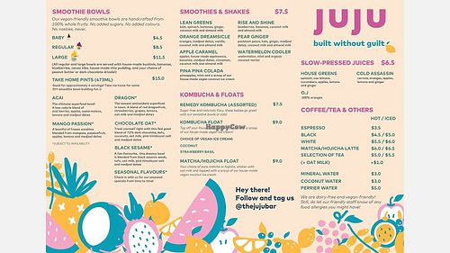 New menu at JUJU - Botanic Gardens in Central Singapore