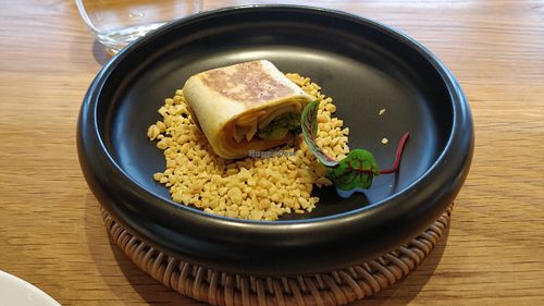 Small, expensive but delicious pancake at Wuway Natural Food in Fuzhou