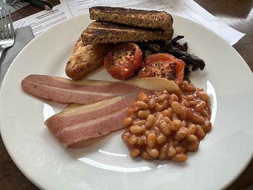 Vegan breakfast  at Simply Scottish in Jedburgh