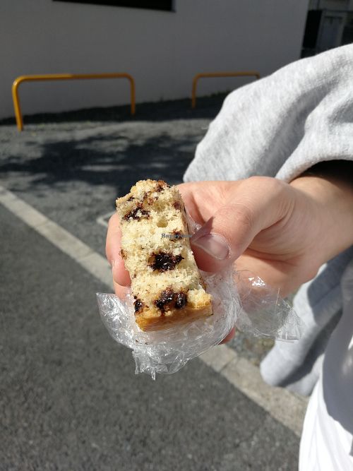 Super fluffy and delicious choc chip cake! at PELGAG in Kyoto