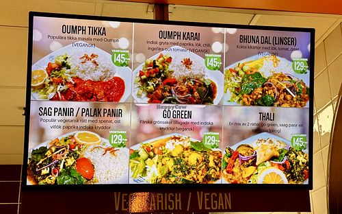 Vegetarian and Vegan Options  at Little India in Kista
