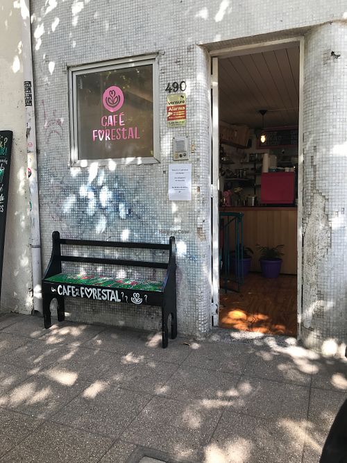Entrance  at Cafe del Forestal in Santiago