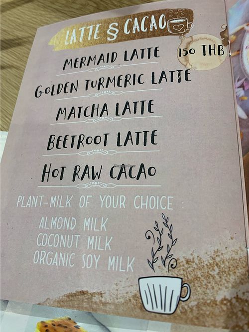 Hot healthy drinks at Eat Greens Cafe in Phuket