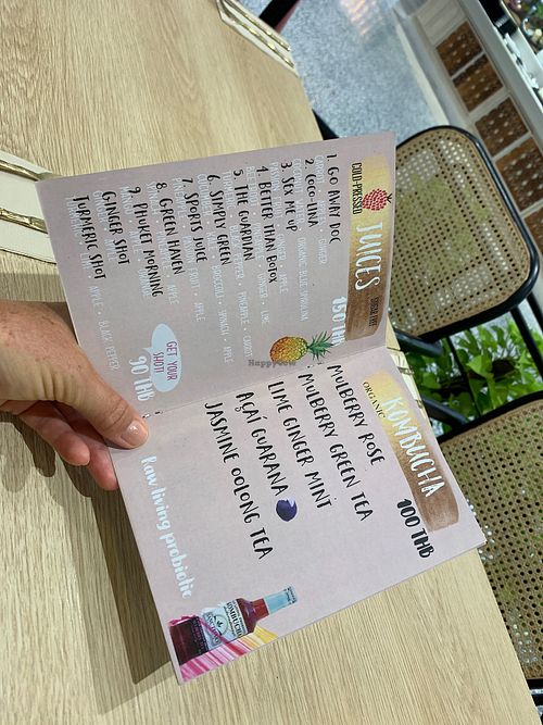 Kombucha but not home made at Eat Greens Cafe in Phuket