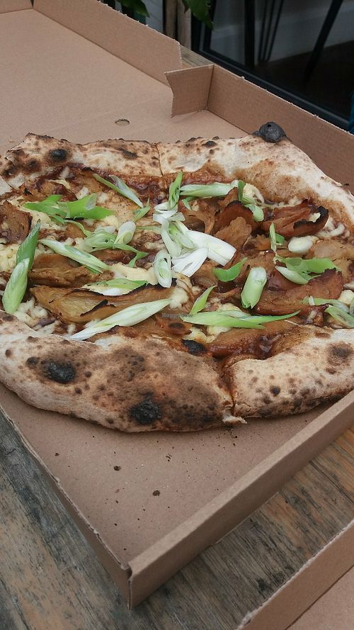 Pizza at Young Vegans Pizza Shop in London