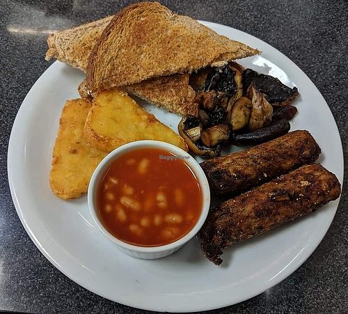 Vegan breakfast at Liffy's Cafe & Bistro in Rhyl