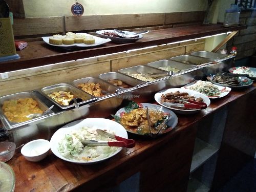 Tasty buffet. at Moc Chay in Hanoi