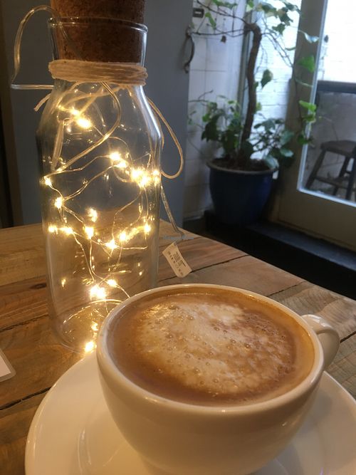 Cappuccino and nice atmosphere  at Social Board in Brighton