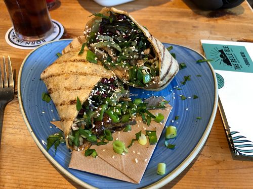 Vegan duck wrap at The Belle Isle in Portsmouth