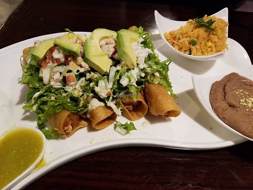 Fried potato tacos at Madre Tierra in Upland