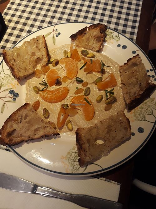 Tahini, Orange and Apricot Starter at Feast Society in Chiang Mai