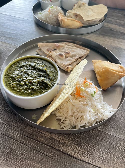 Sag veg lunch special  at Tikka Indian Cuisine in Venice