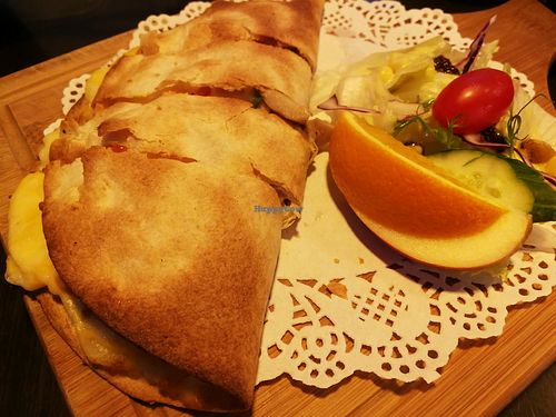 Mexian quesadilla at QīngTián Shū Shí 青田蔬食 in Hualien