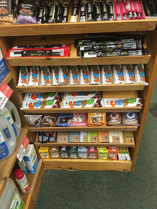 Chocolate and sweets at Wyedean Healthfoods in Cinderford