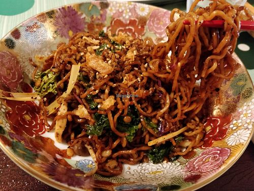 Hot spicy fried noodles at Marichou-K in Kanazawa