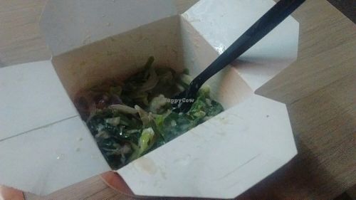 The (smallish) meal I received at Road to Wok in Manizales