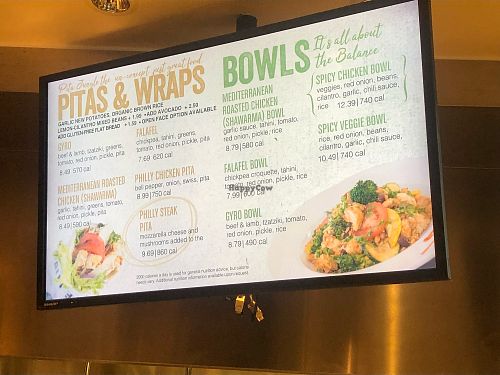 Menu  at PHX - Pita Jungle in Phoenix
