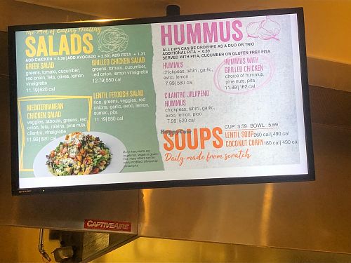 Menu  at PHX - Pita Jungle in Phoenix