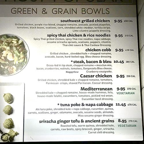 they also have a small pre-set menu with veg options at Corelife Eatery  in Mishawaka