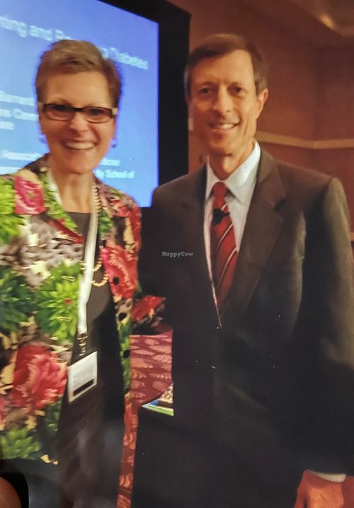 2014 with Dr. Neal Barnard at #PCRM #INMC.  Please consider attending this conference as it is consistently amazing! at Carol Wroblewski Food for Life Instructor in Indianapolis