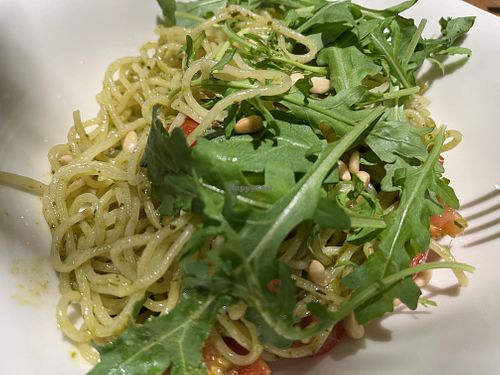 vegan spaghetti pesto  at Vapiano in Osnabruck