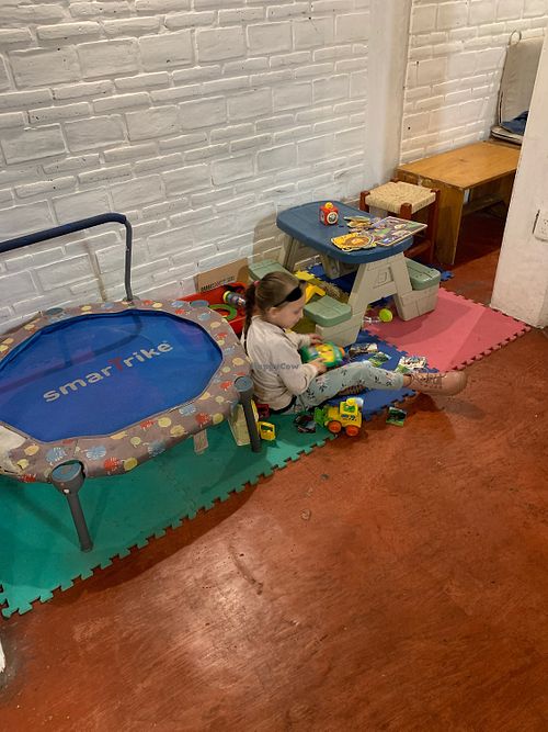 Kids corner at Rusticana Pizza in Tepoztlan