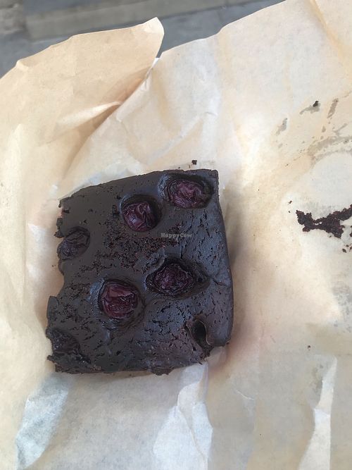Vegan brownie  at Cupcake Corner in Krakow
