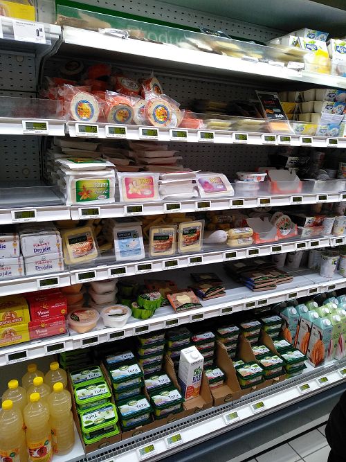 Tofu at Cora Lujerului in Bucharest