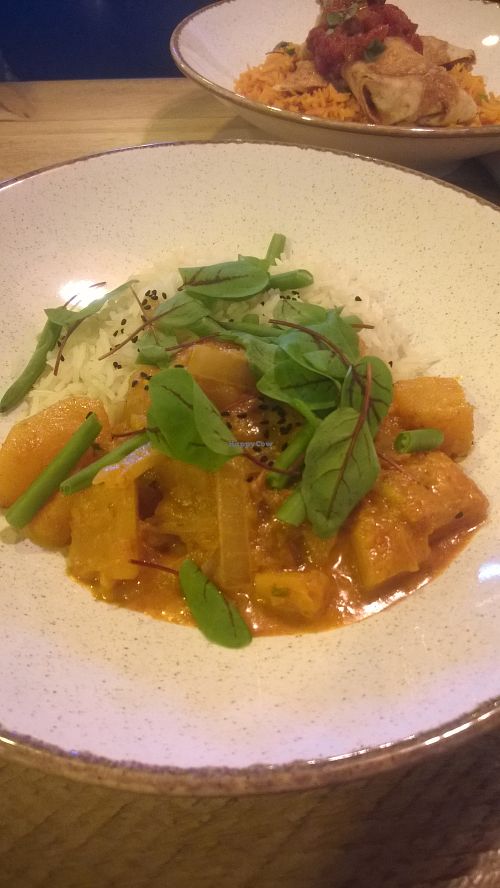 Thai butternut curry at Clean Bean in Durham