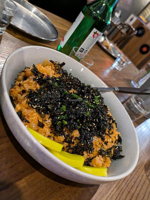 Kimchi fried rice at K-pub in Adelaide