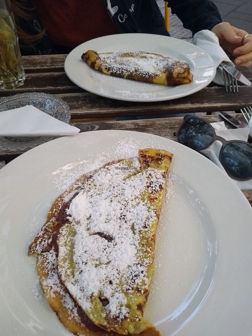 Vegan Pancakes at Strandcafé in Frankfurt