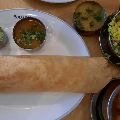 Masala dosa at Sagar Vegan & Vegetarian Restaurant - West End in London